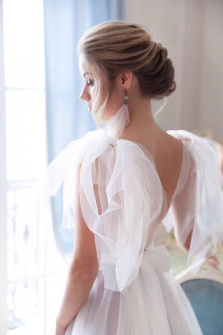 Свадебное платье с крылышками