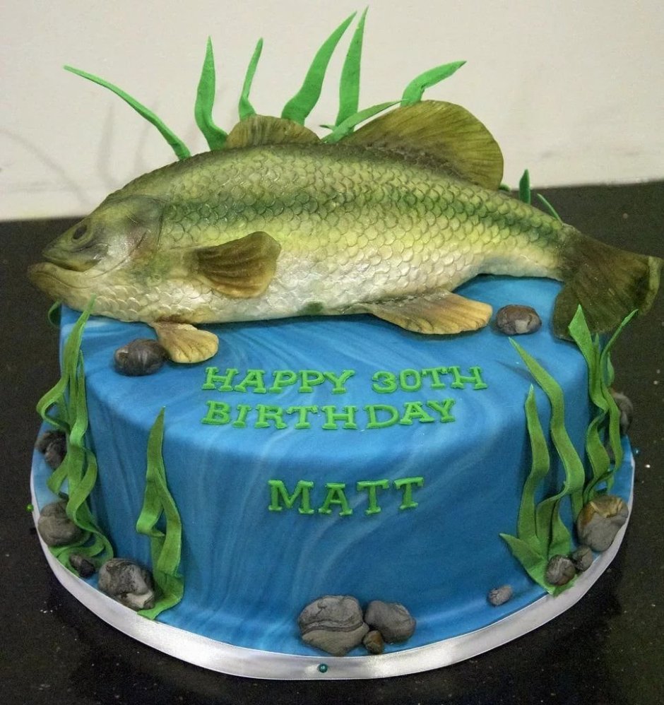 С днём рождения рыбаку
