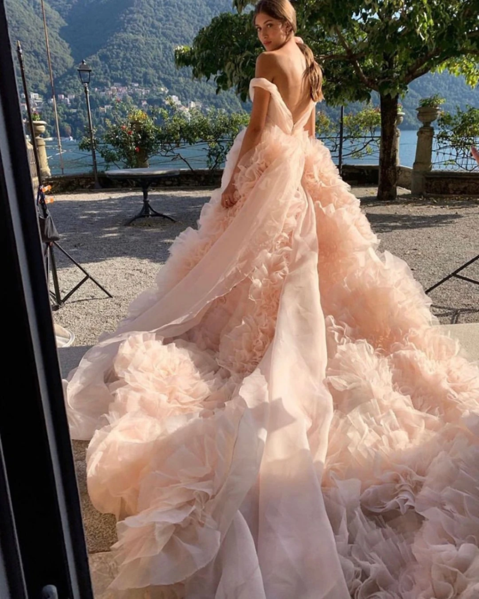 Свадебное платье 2022 пудровое