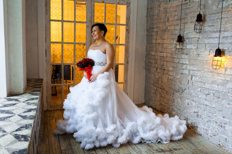 Свадебное платье облачко