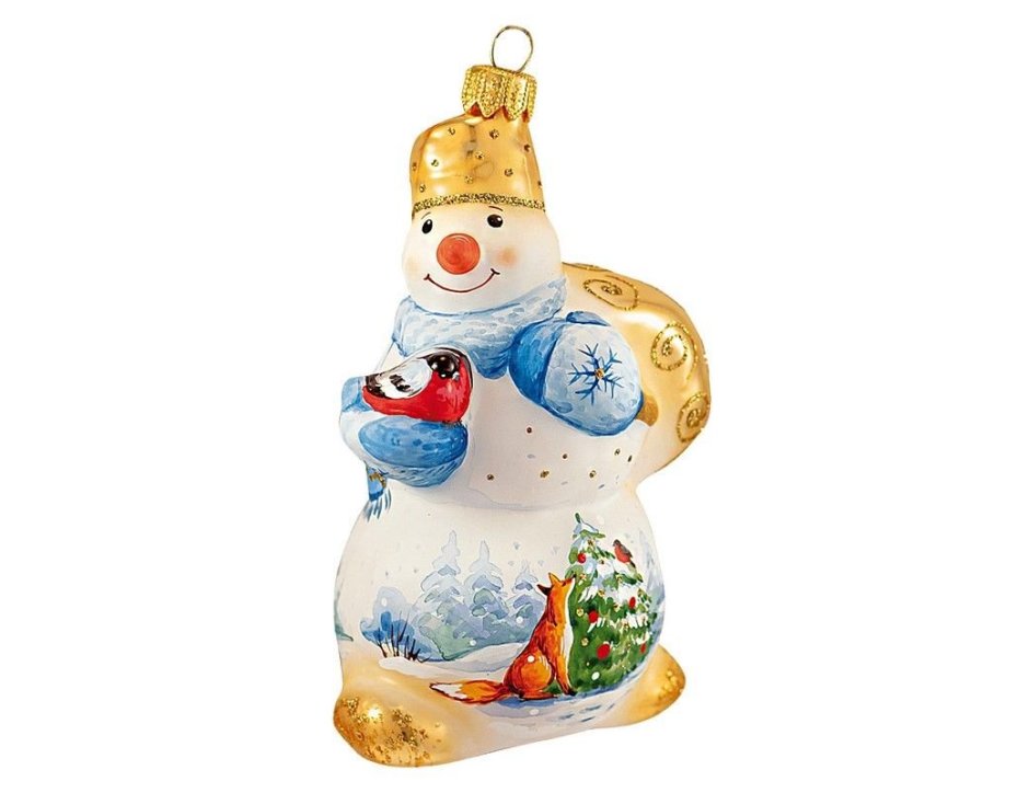 Снеговик Ариэль елочная игрушка
