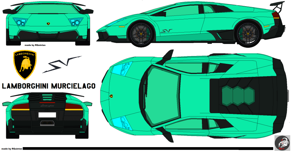 Lamborghini lp700-4 Blueprint
