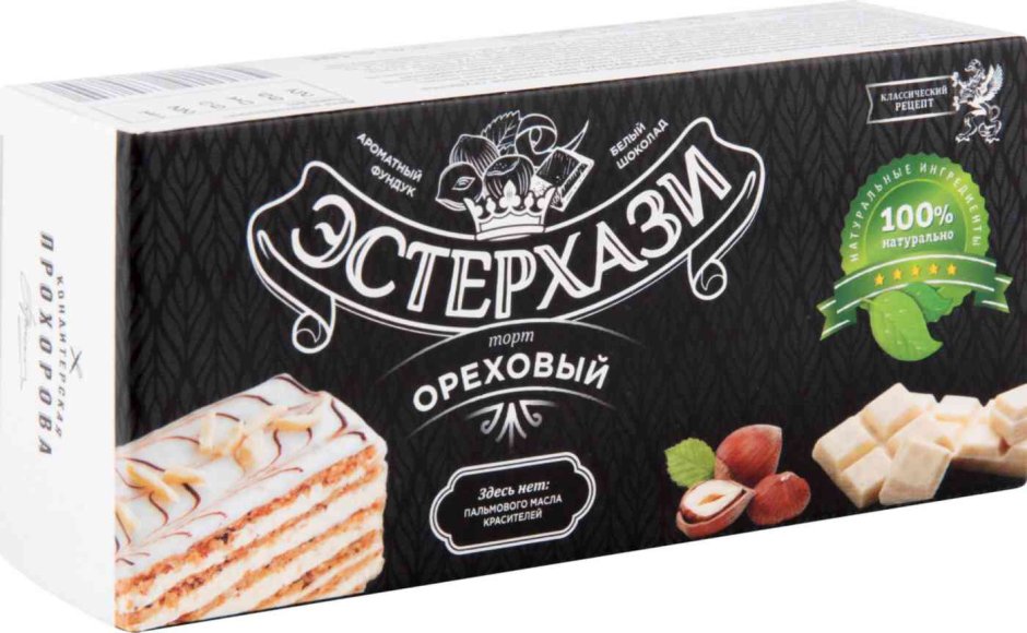 Торт кондитерская Прохорова, слоеный "медовик", 80 гр/10шт