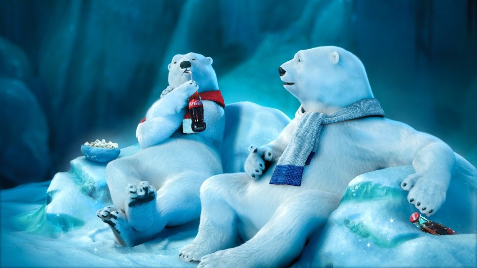 Белые медведи и Coca Cola