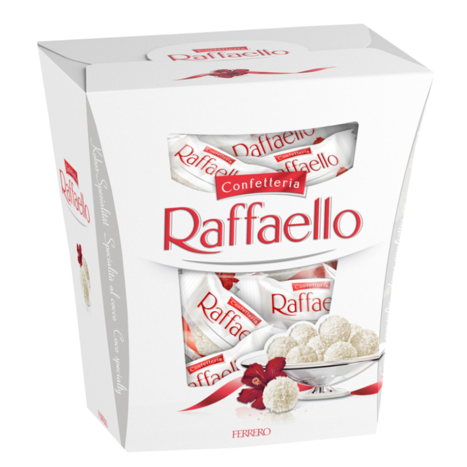 Конфеты Raffaello с цельным миндальным орехом в кокосовой обсыпке, 300 г