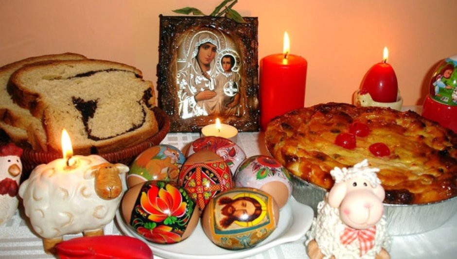 Православная Пасха стол
