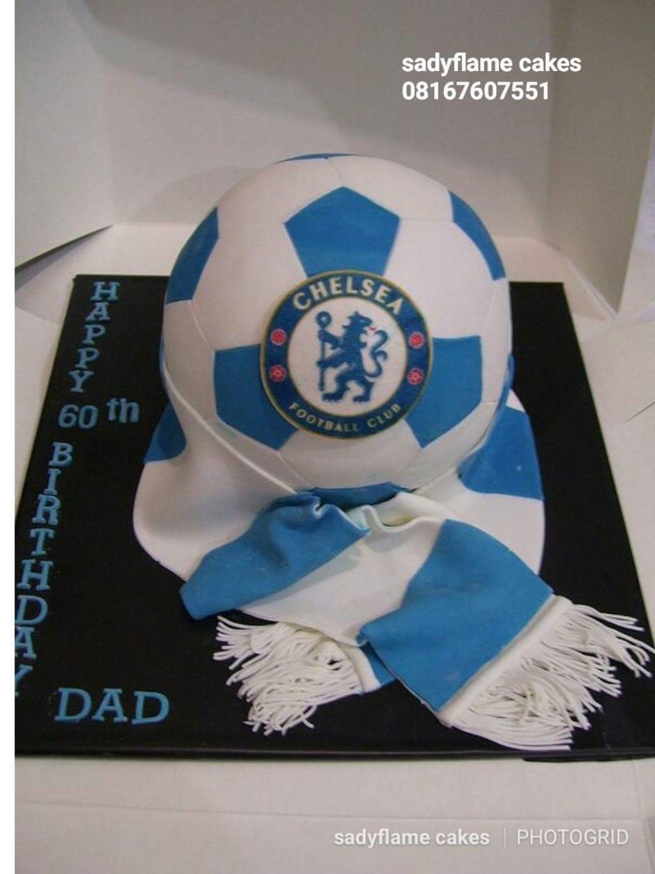 Торт на день рождения футбол