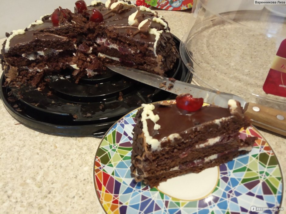 Торт от Палыча с вишней и шоколадом