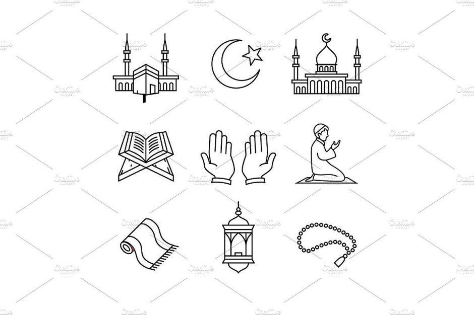 Мусульманские Молитвенные эмблемы