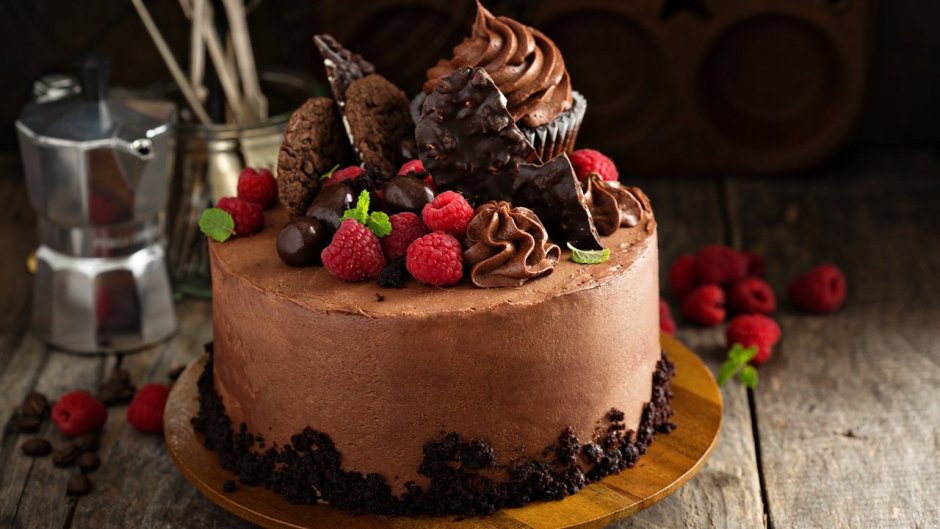 Шоколадный торт с кофейным кремом