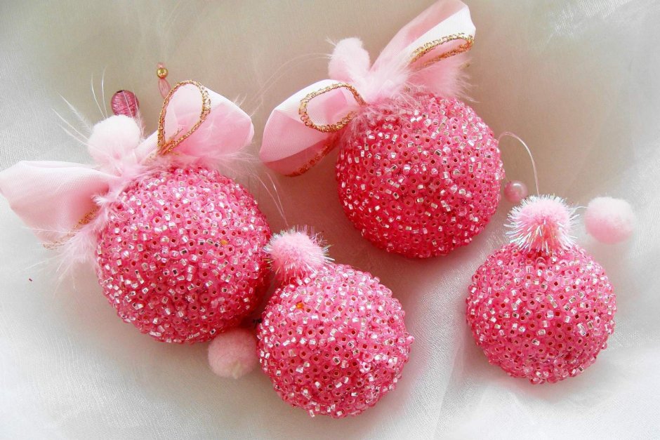 Pink Christmas ornaments