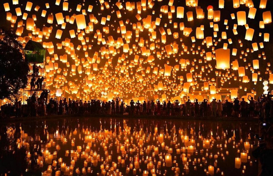 Праздник фонарей Юаньсяоцзе в Китае