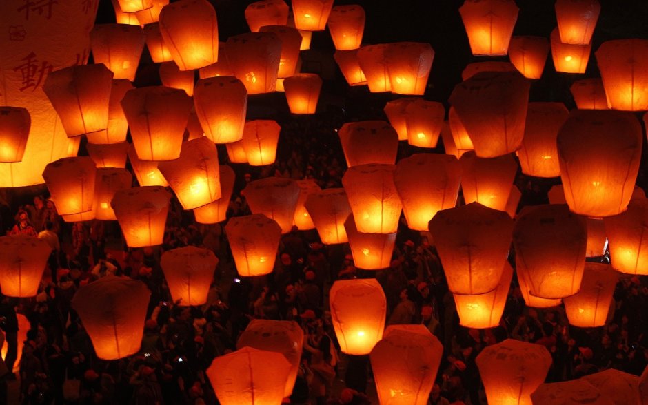 Китайские фонарики лампион