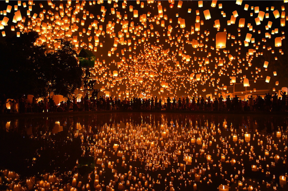 Фестиваль красных фонарей в Китае