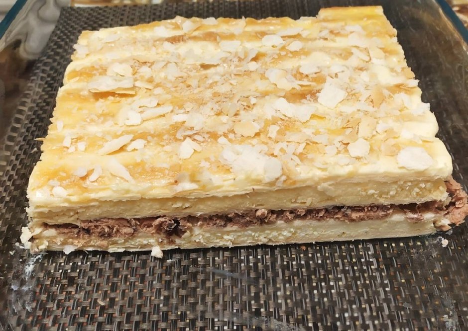 Закусочный торт Наполеон с консервой