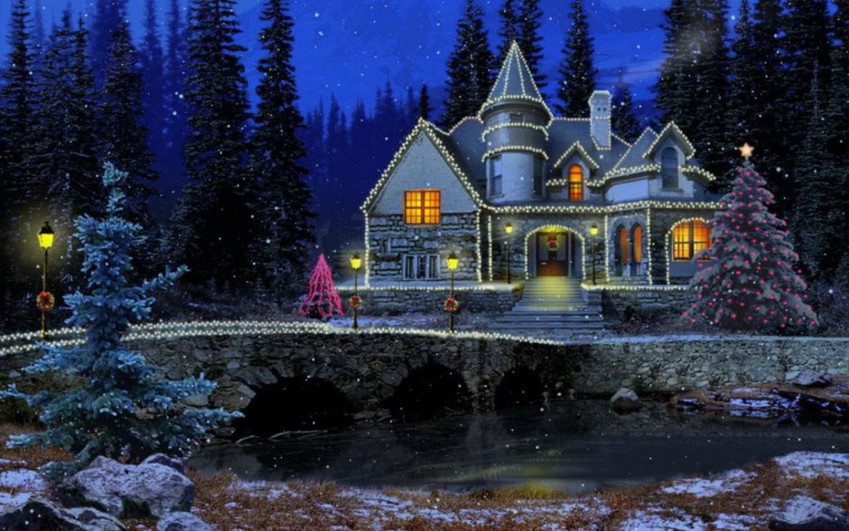 Сказочный новогодний дом