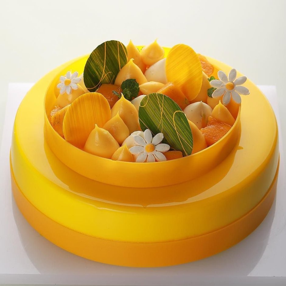 Муссовый торт манго малина