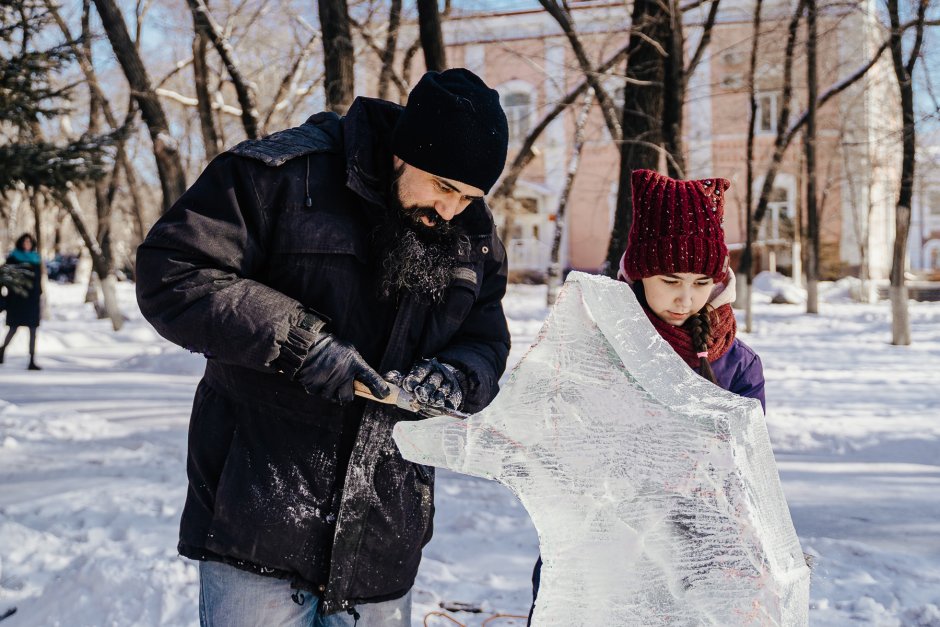 Ледяная скульптура Рождества фильм 2015