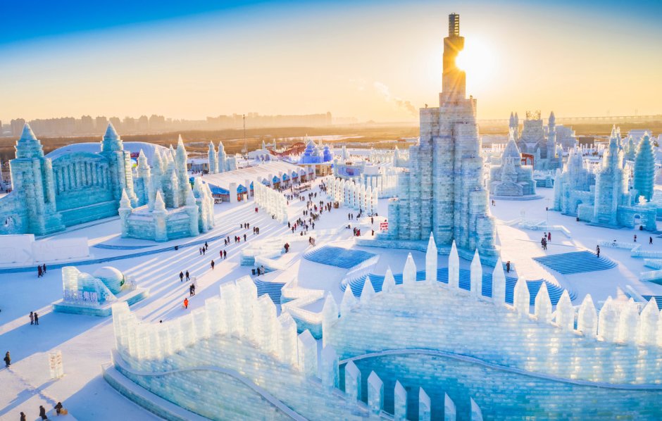 Ледяной город в Харбине 2021