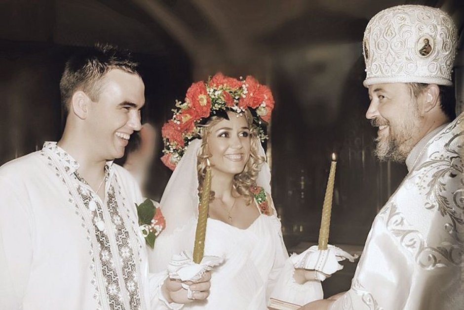 Русская свадьба венчание