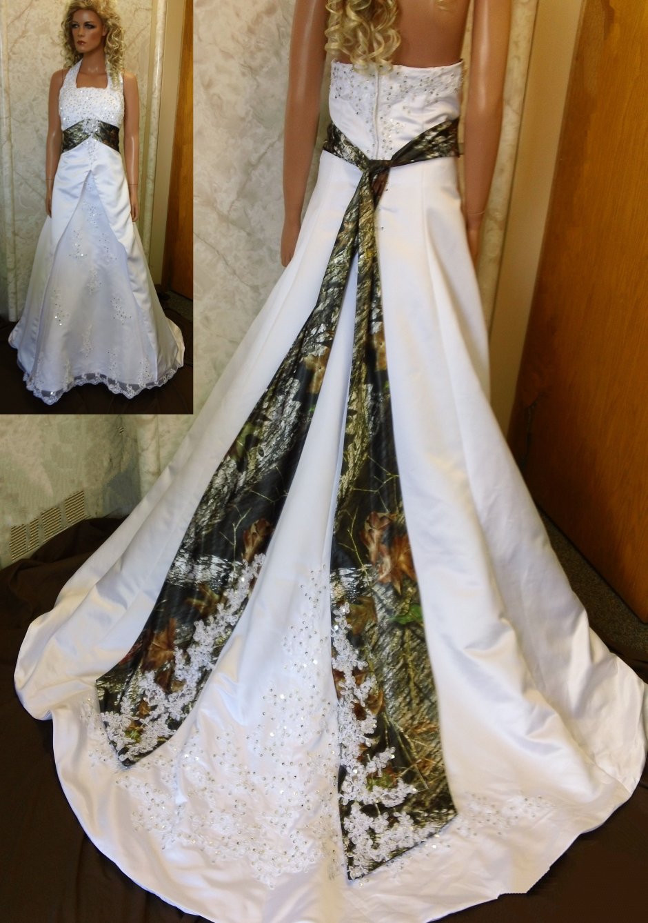 Свадебный наряд в стиле милитари