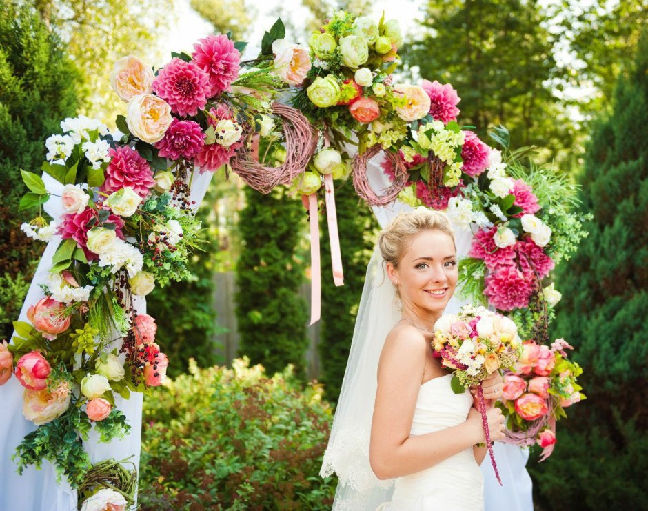 Свадебная Цветочная арка