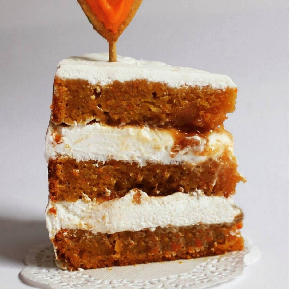 Морковный торт с кремом чиз