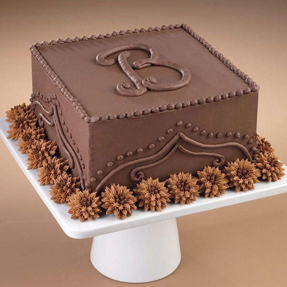 Квадратный шоколадный торт