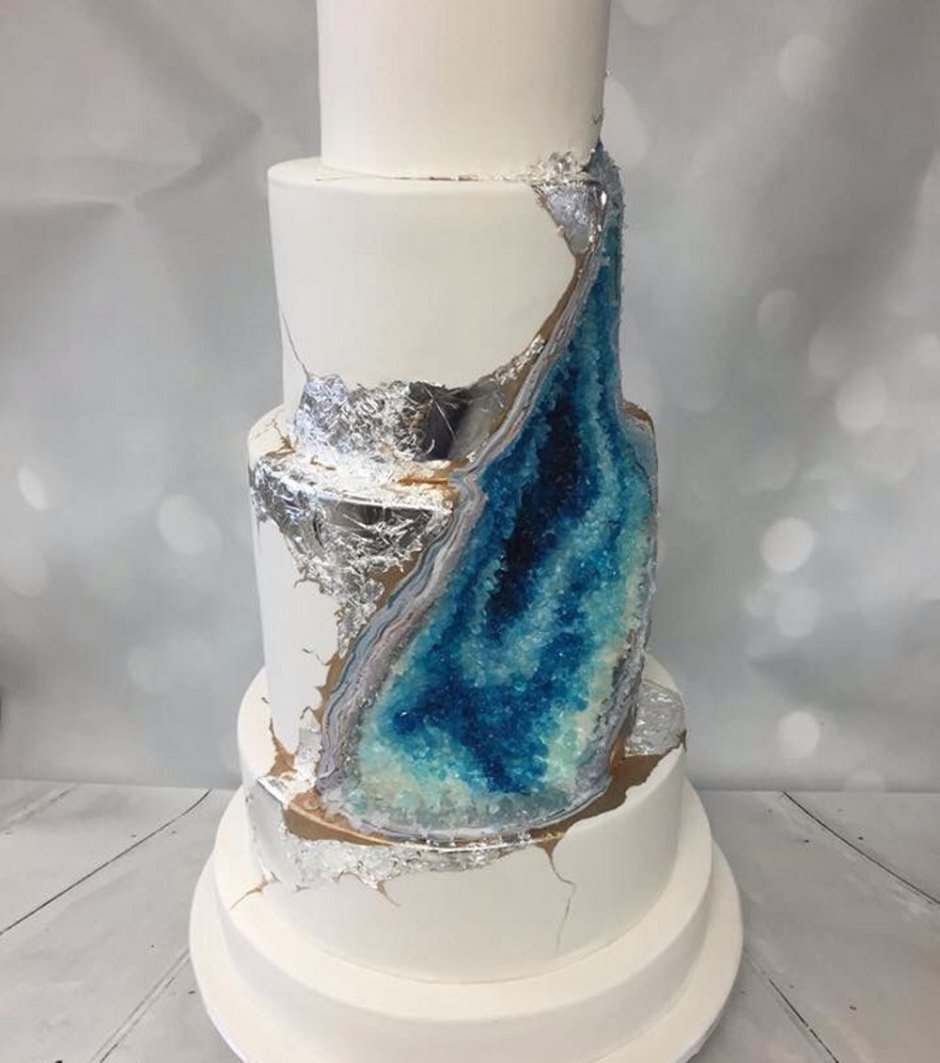 Торт на серебряную свадьбу