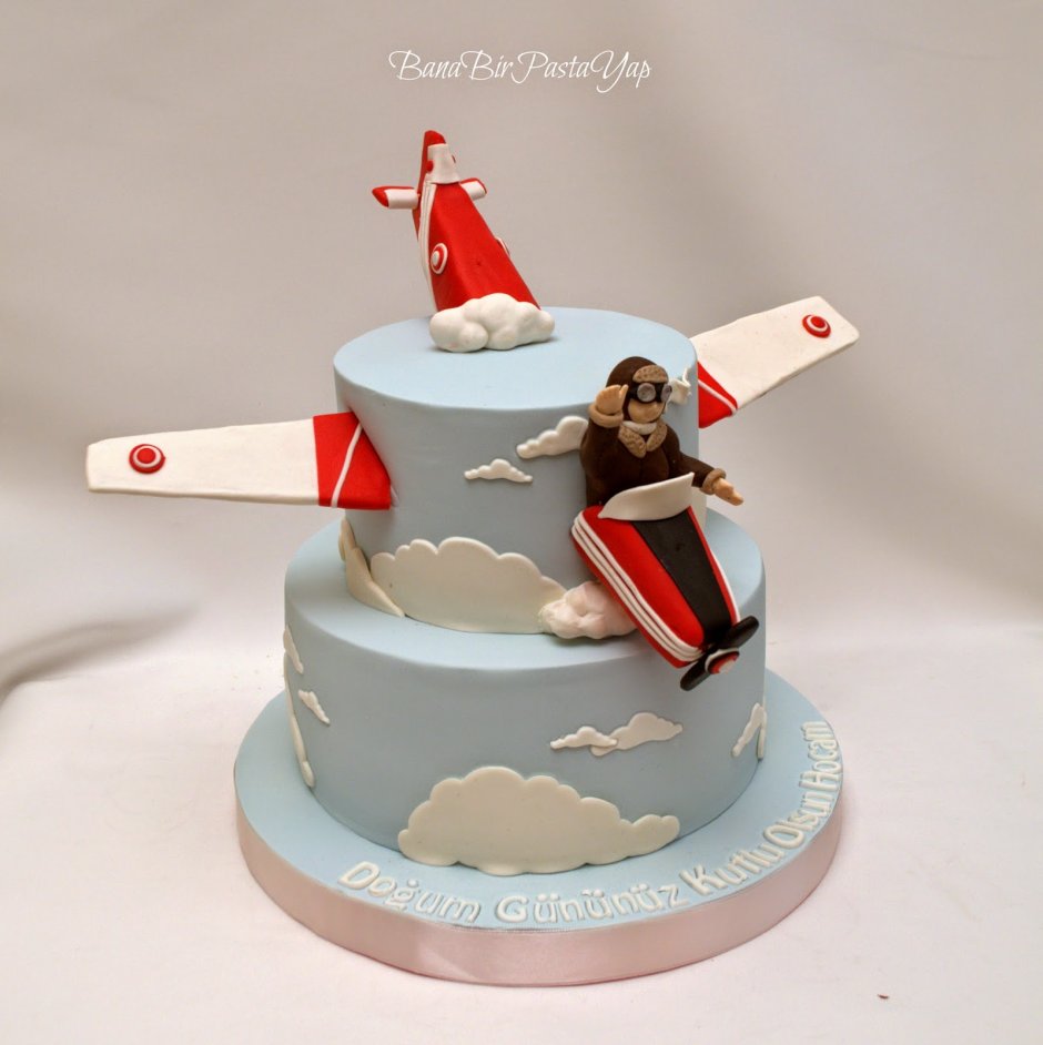 Торт с самолетом истребителем
