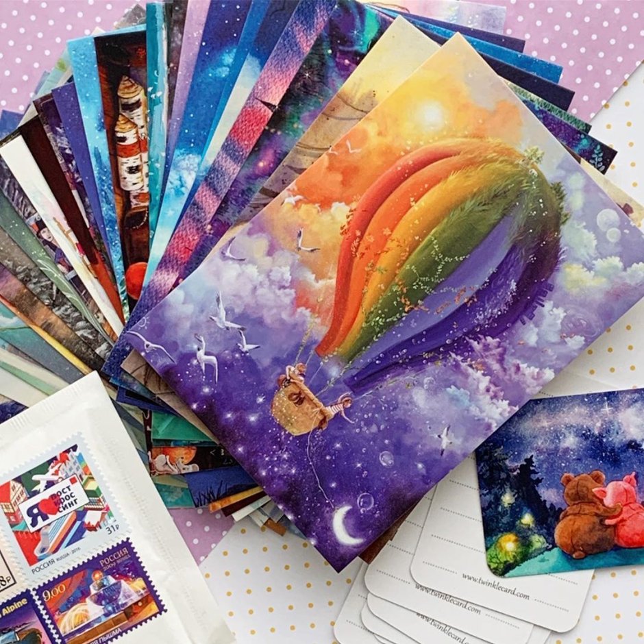 Сказочные почтовые открытки