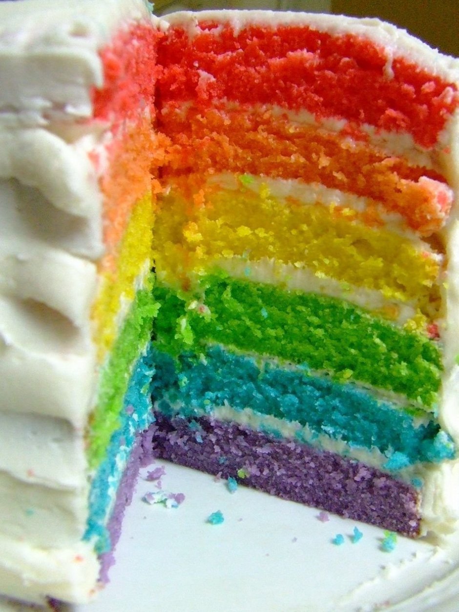 Торт Радужный прямоугольный