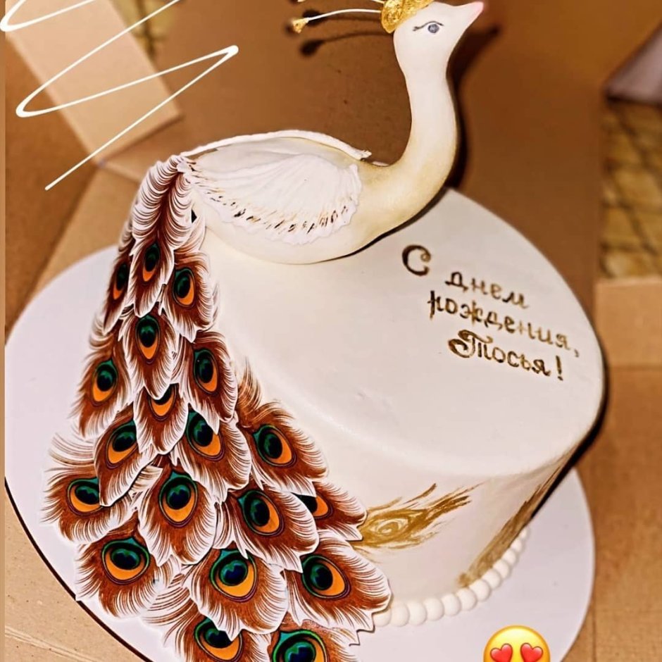 Украшение торта Жар птица