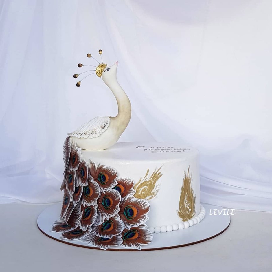Свадебный торт в виде Жар птица