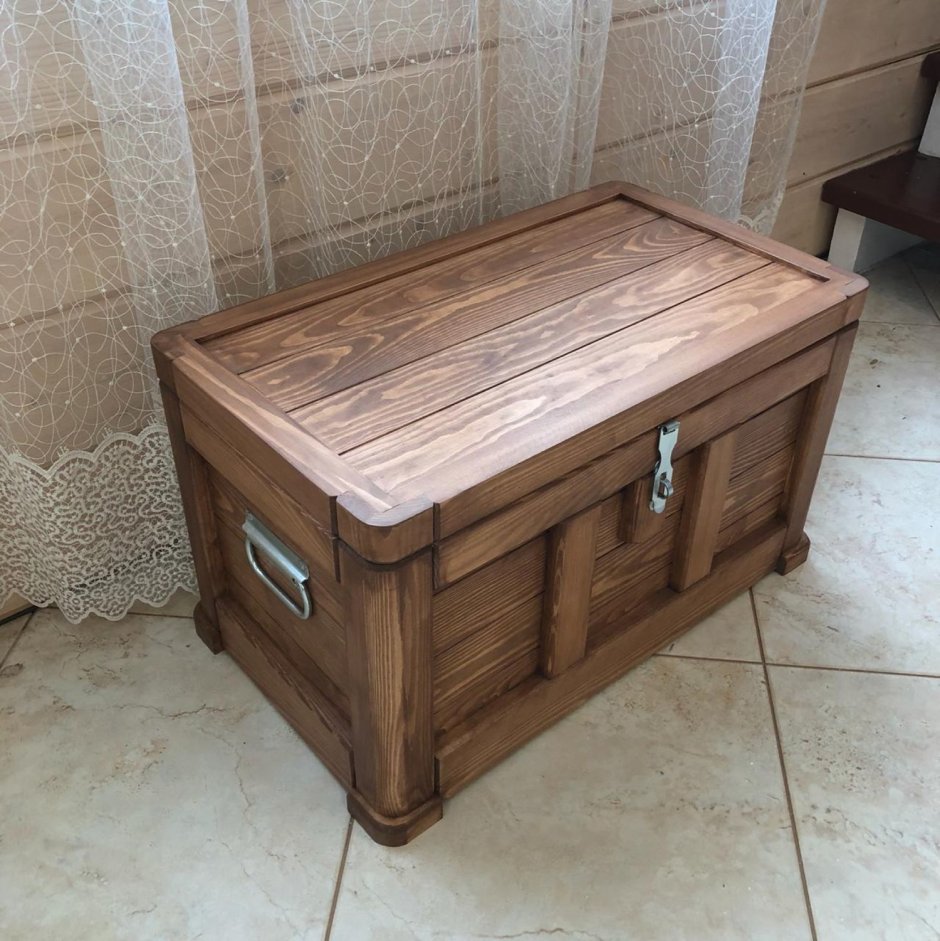 Ящик сундук для хранения деревянный
