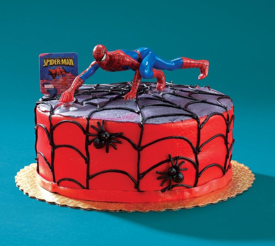 Торт человек паук Пинтерест