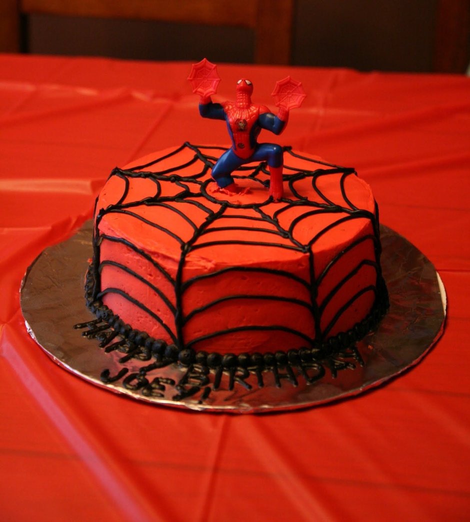 Торт с пряниками человек паук для мальчика