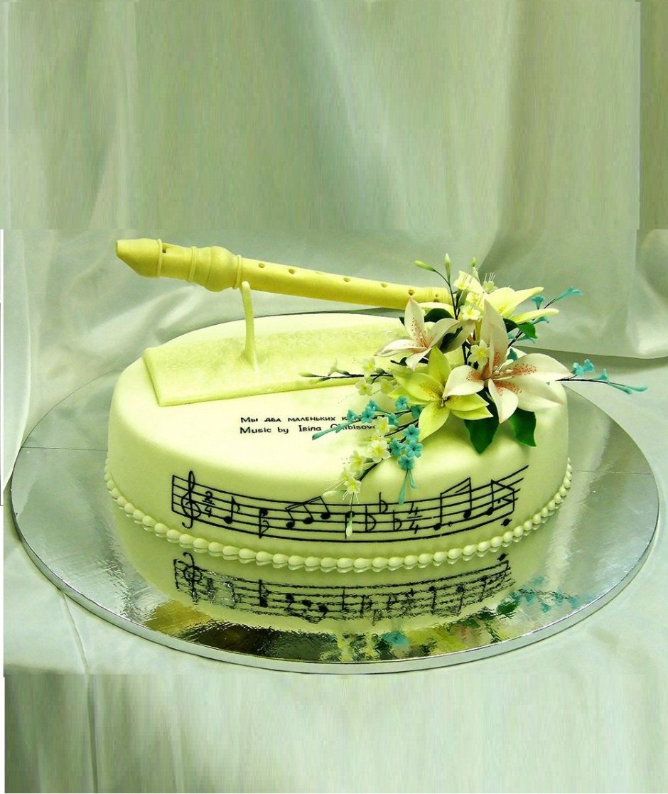 Торт музыканту флейта