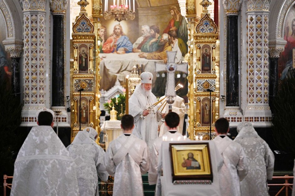 Патриарх Кирилл Пасха 2020 литургия