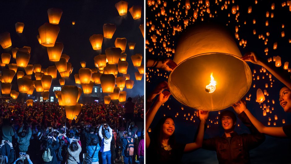 Фестиваль небесных фонарей Тайвань