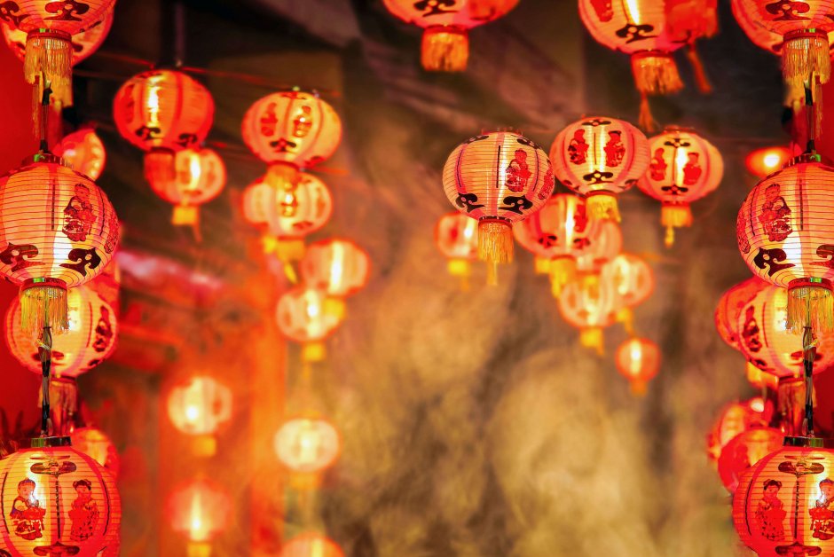 Китайский новый год фонари