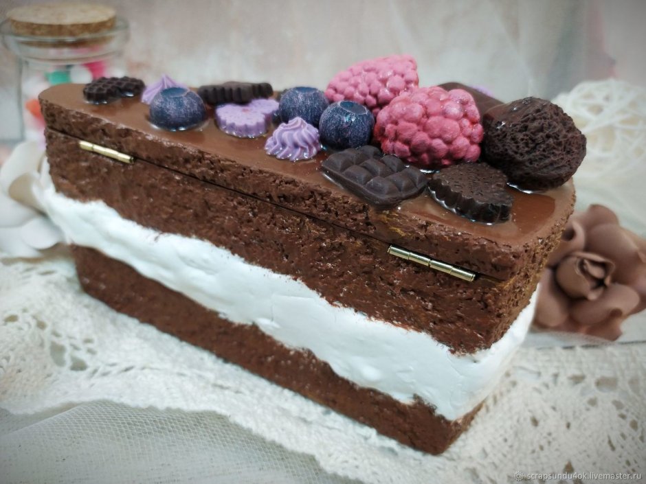 Торт шкатулка с какао