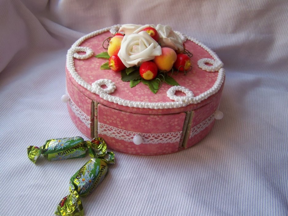 Торт шкатулка с ягодами