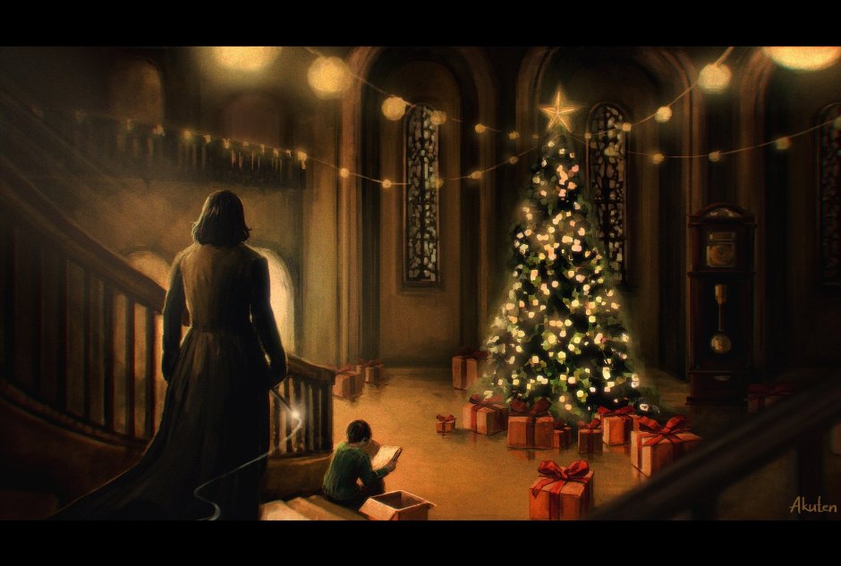 Рождество Гарри Поттер Северус