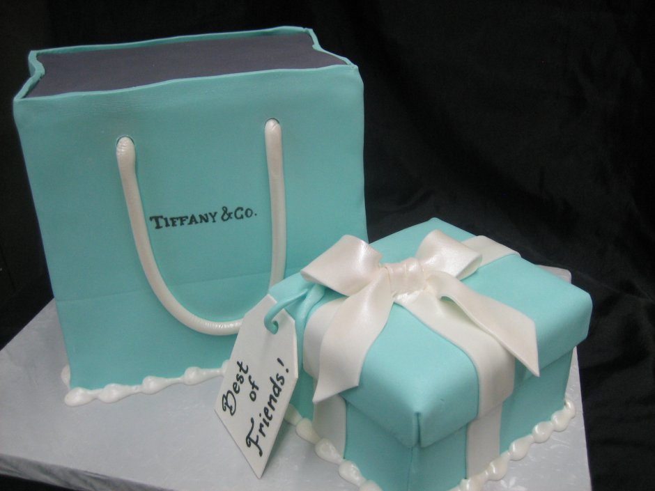 Торт коробка Тиффани