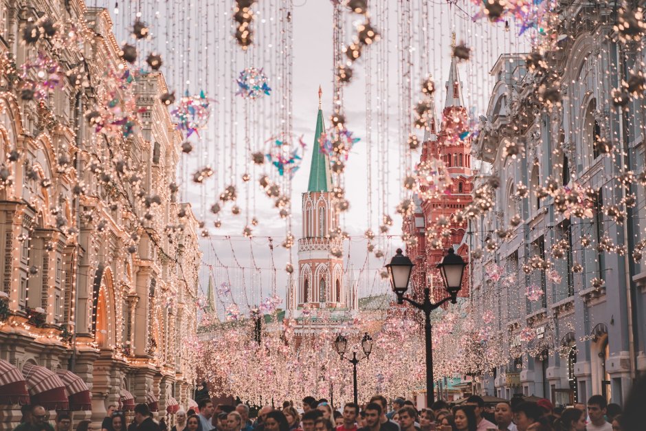 Москва праздничная декабрь 2020
