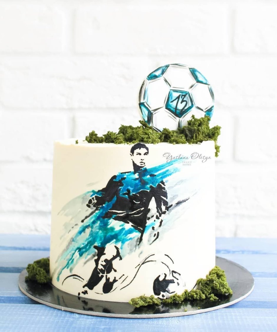 Торт на футбольную тематику для мальчика