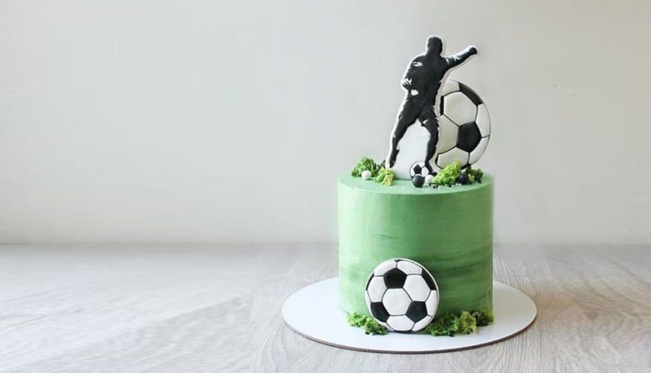 Сахарная картинка на торт футбол