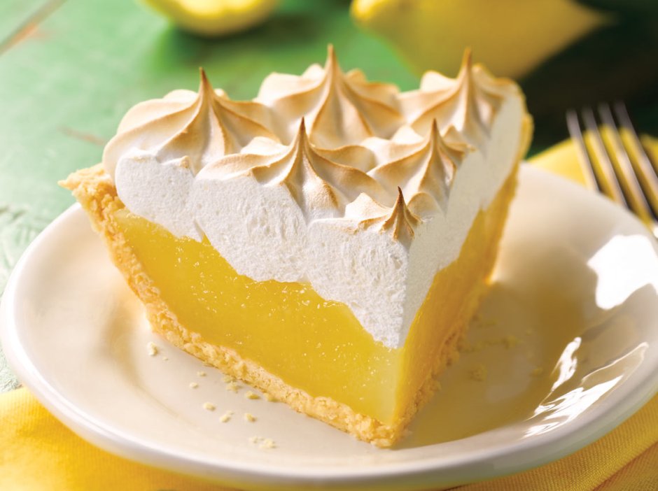 Лимонный торт с меркнгой