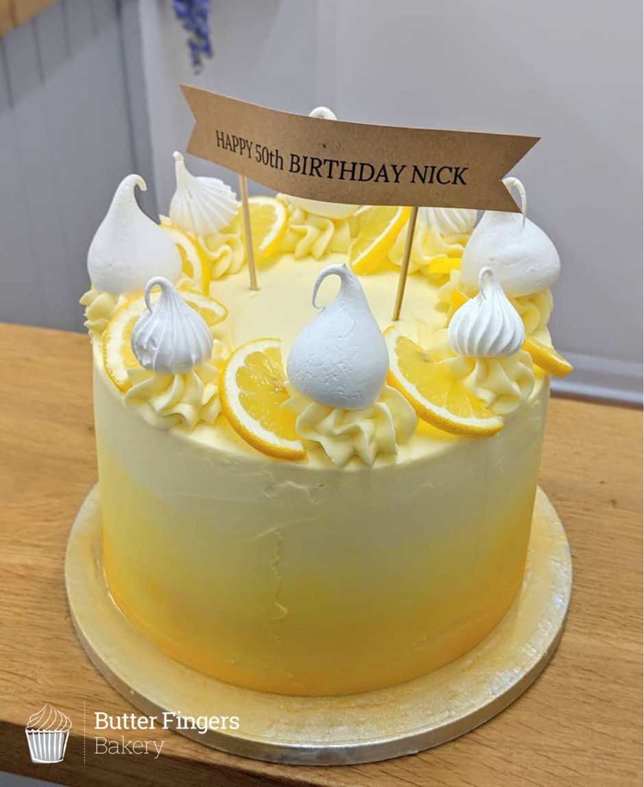 Торт лимонный с меренгой